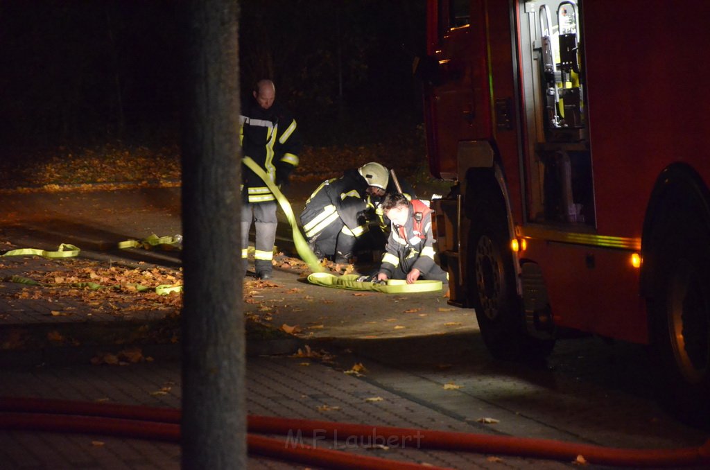 Feuer 2 Saunabrand Koeln Porz Gremberghoven Ettore Bugattiestr P158.JPG - Miklos Laubert